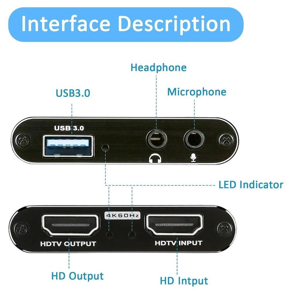 4K HDMI-Compatible to USB 3.0  - Capture Card 4K Hdmi review and price