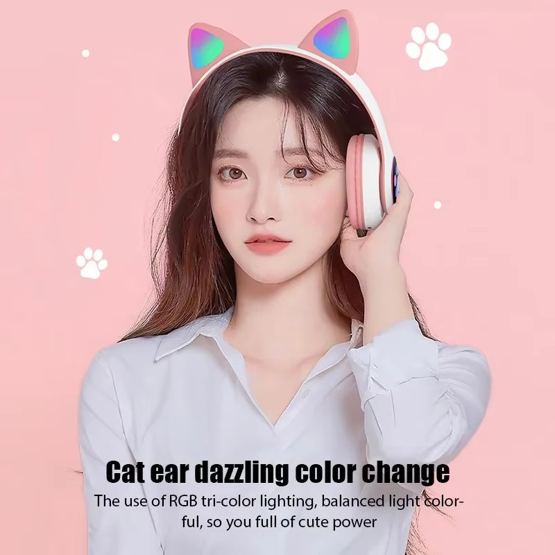 JST-28 Wireless Headphones Cat - Esports Gaming Earphones review and price