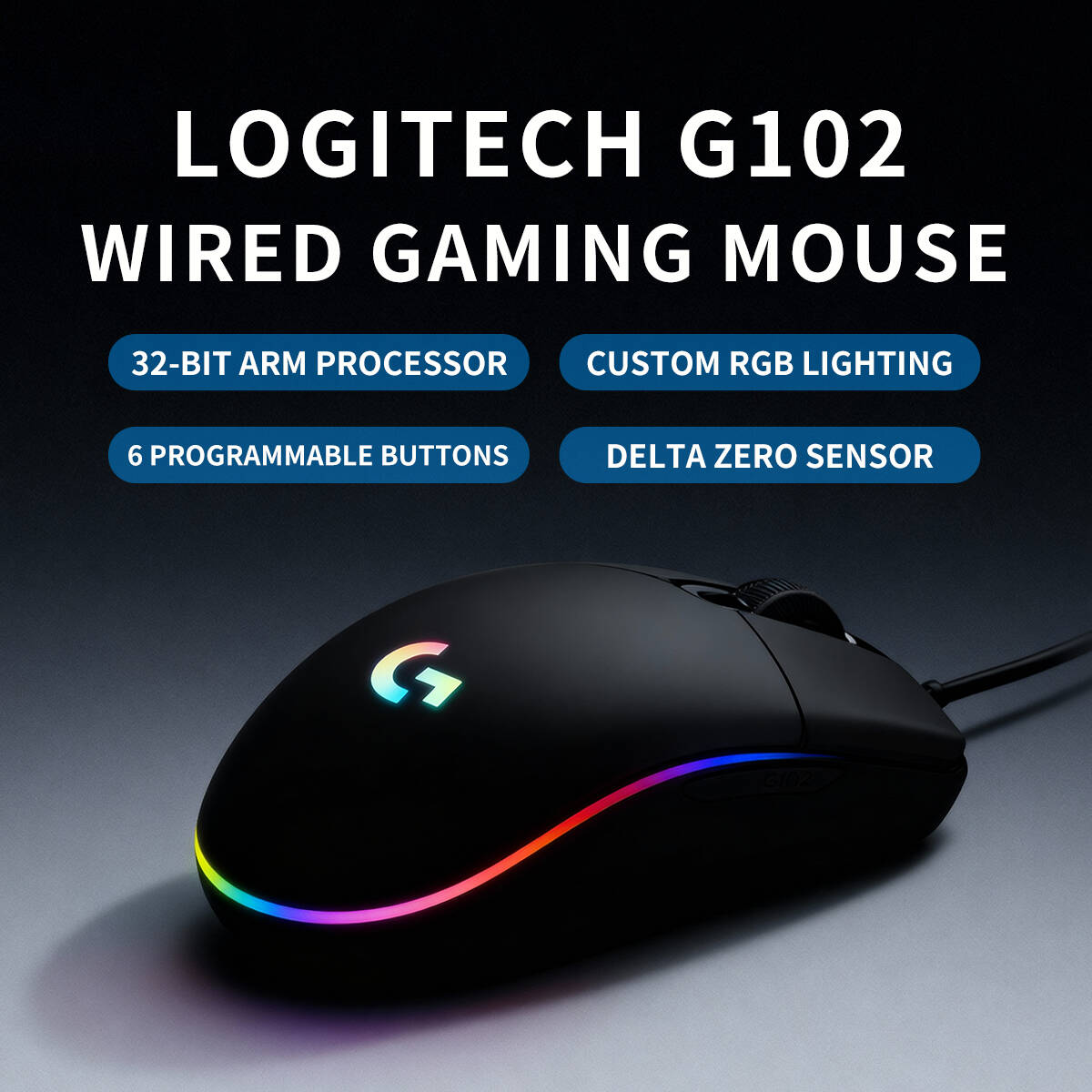 Logitech G102 Wired Gaming Mou - Esports Gaming Training review and price