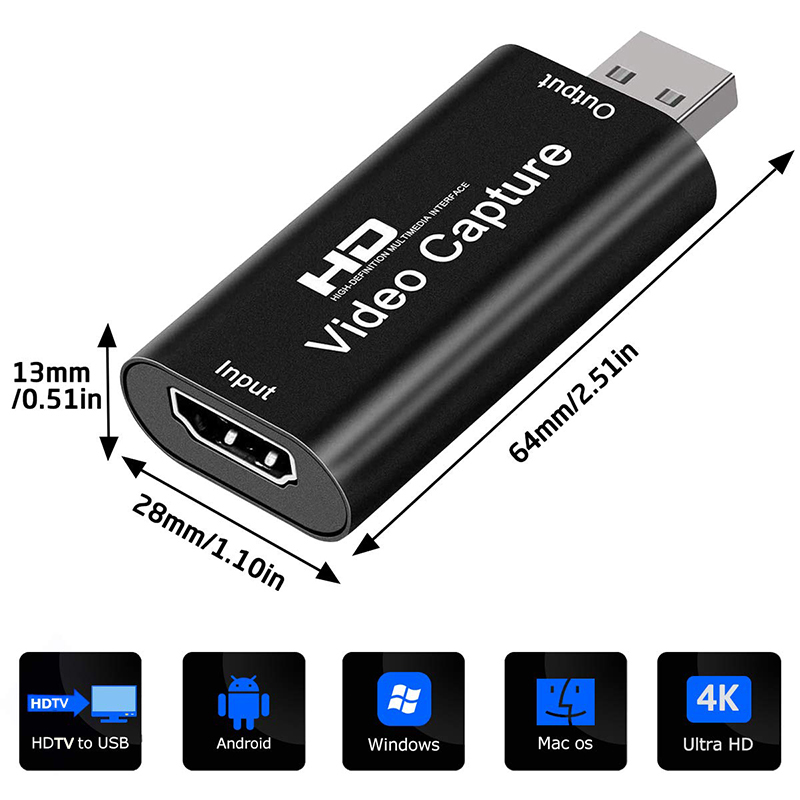 USB 2.0 Video Capture Card HD  - Capture Card 4K Hdmi review and price