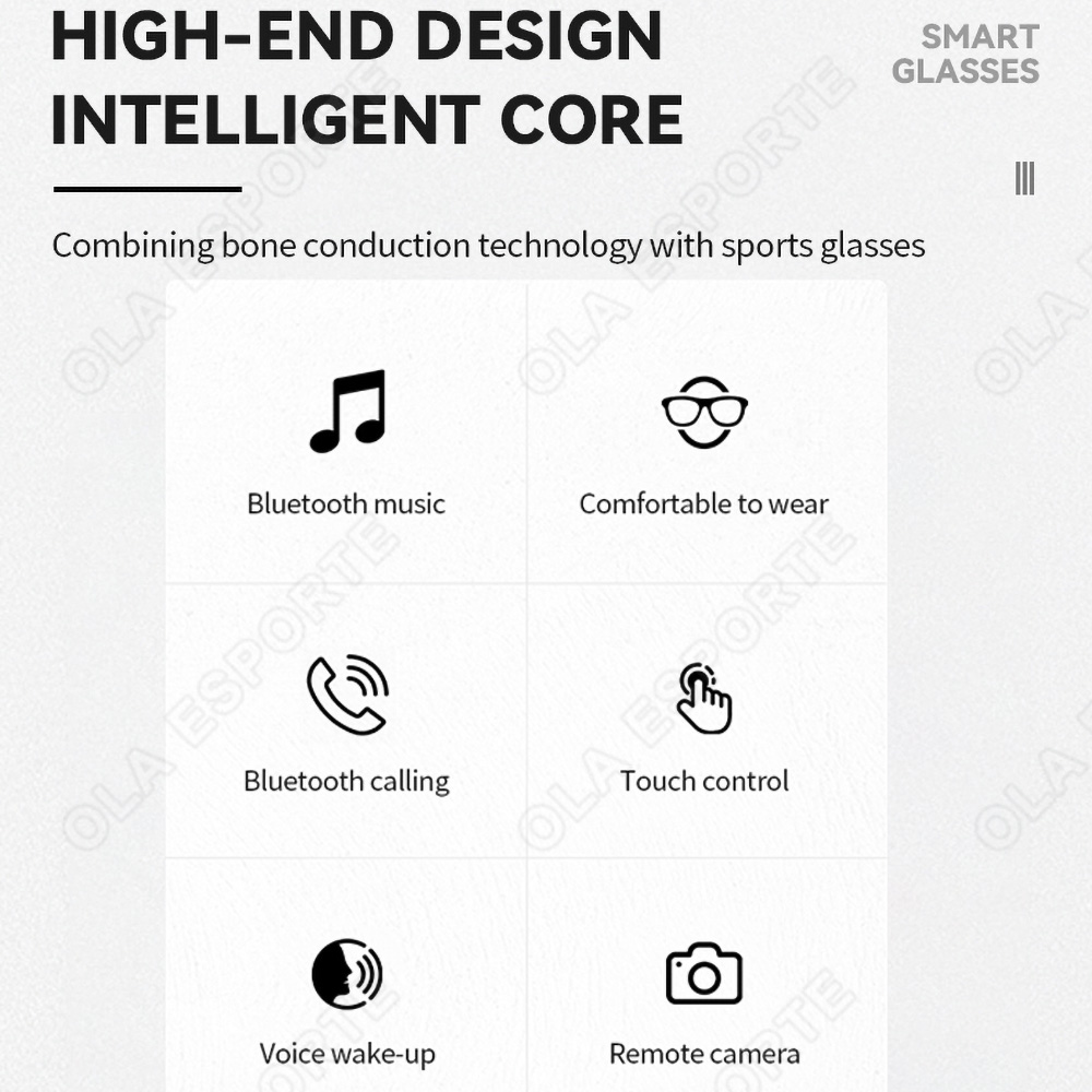 NEW Smart Glasses V5.3 Bluetoo - Esports Gaming Earphones review and price