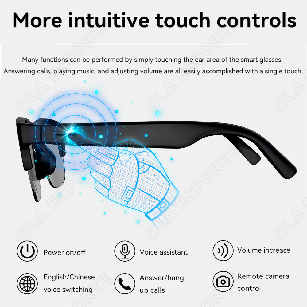 NEW Smart Glasses V5.3 Bluetoo - Esports Gaming Earphones review and price