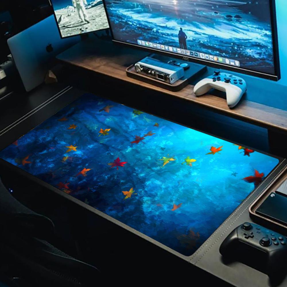 Blue Maple Leaf Mouse Pad Espo - Esports Gaming Stocks review and price