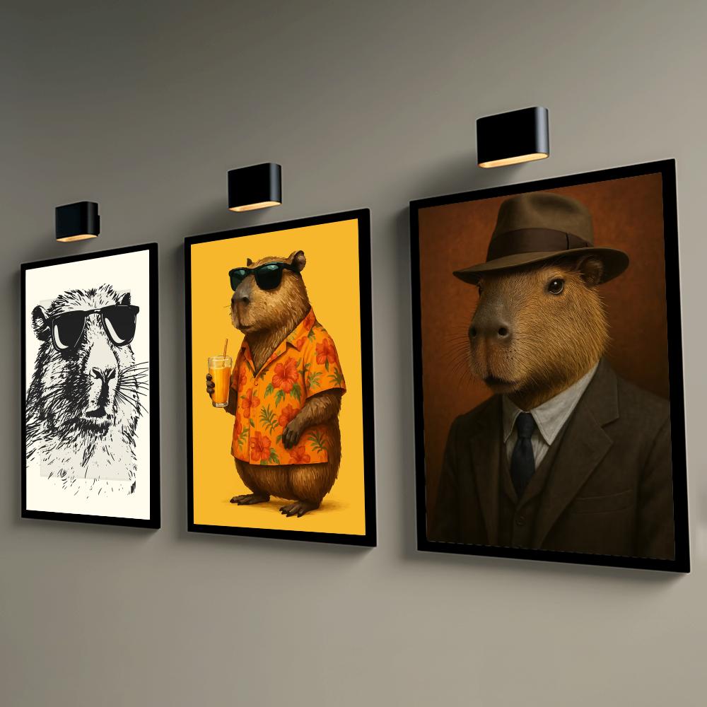 Sunglasses Capybara Print Wall - Esports Gaming Wallpaper review and price