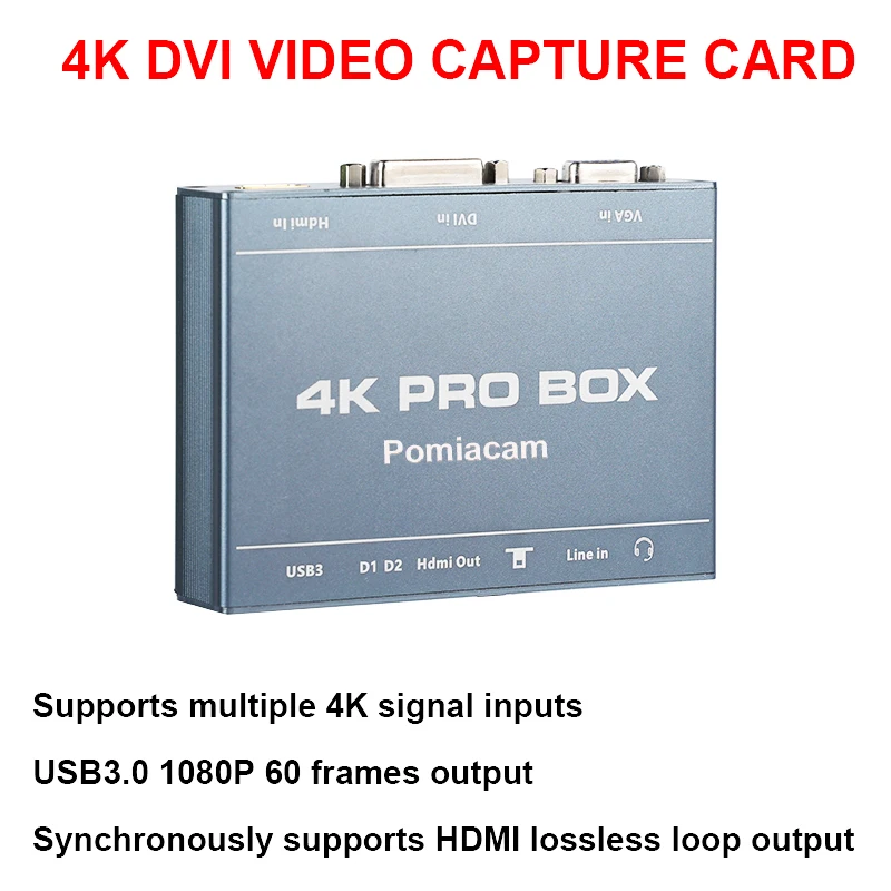 4K PRO BOX DVI HDMI VGA To USB - Capture Card 4K Hdmi review and price
