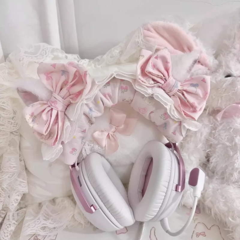 Ruffled Edge Lace Head Mounted - Esports Gaming Earphones review and price