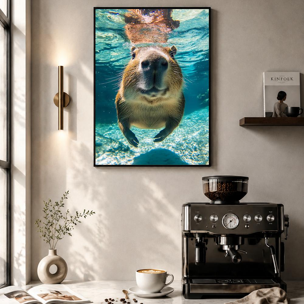 Healing Capybara Poster Art Po - Esports Gaming Wallpaper review and price