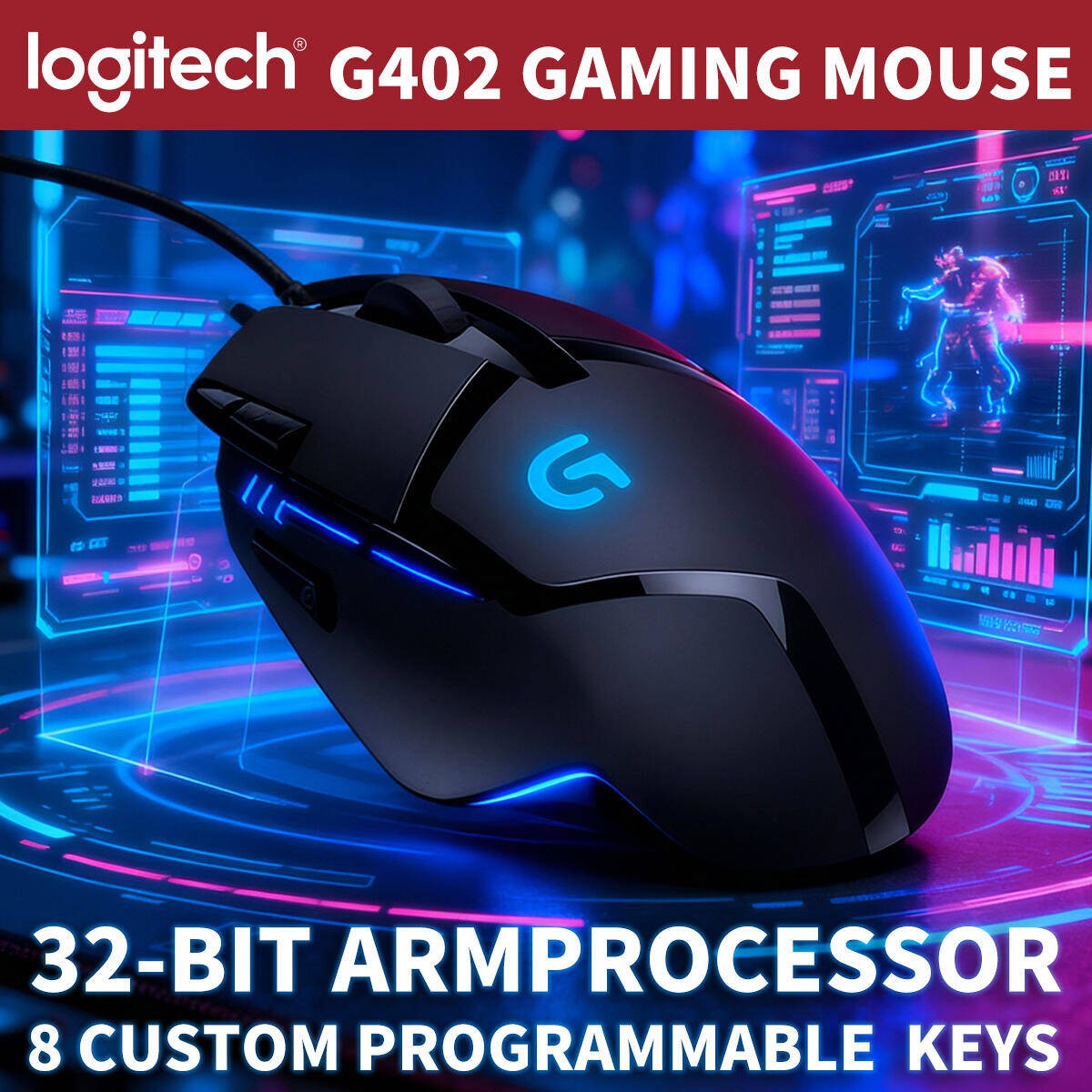 Logitech G402 Hyperion Fury Ga - Esports Gaming Training review and price
