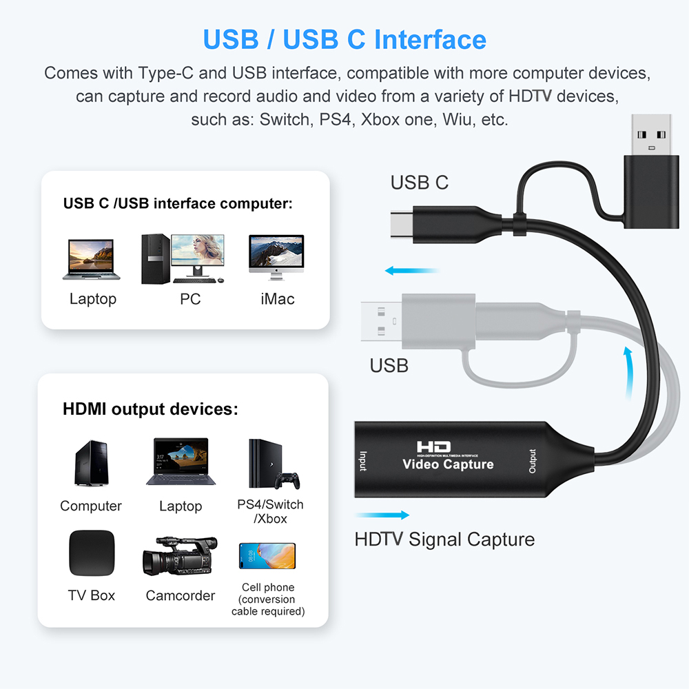 4K HDMI-compatible USB Video C - Capture Card 4K Hdmi review and price